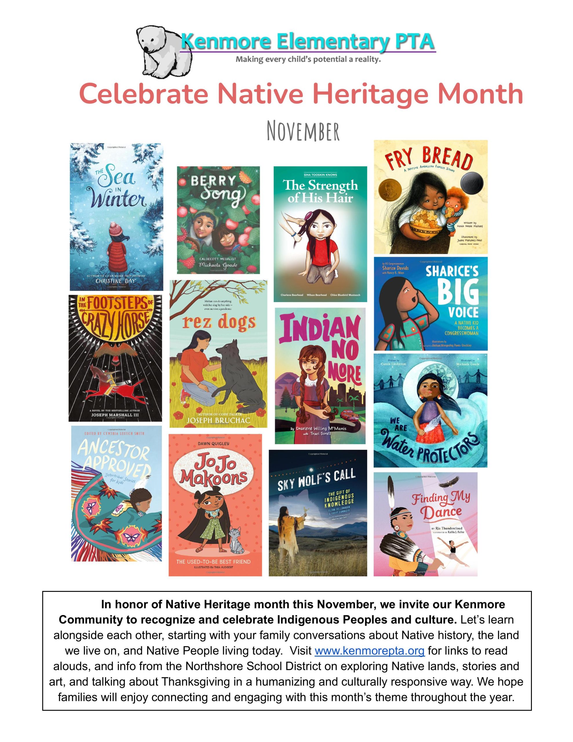 Native Heritage Month – Kenmore Elementary PTA